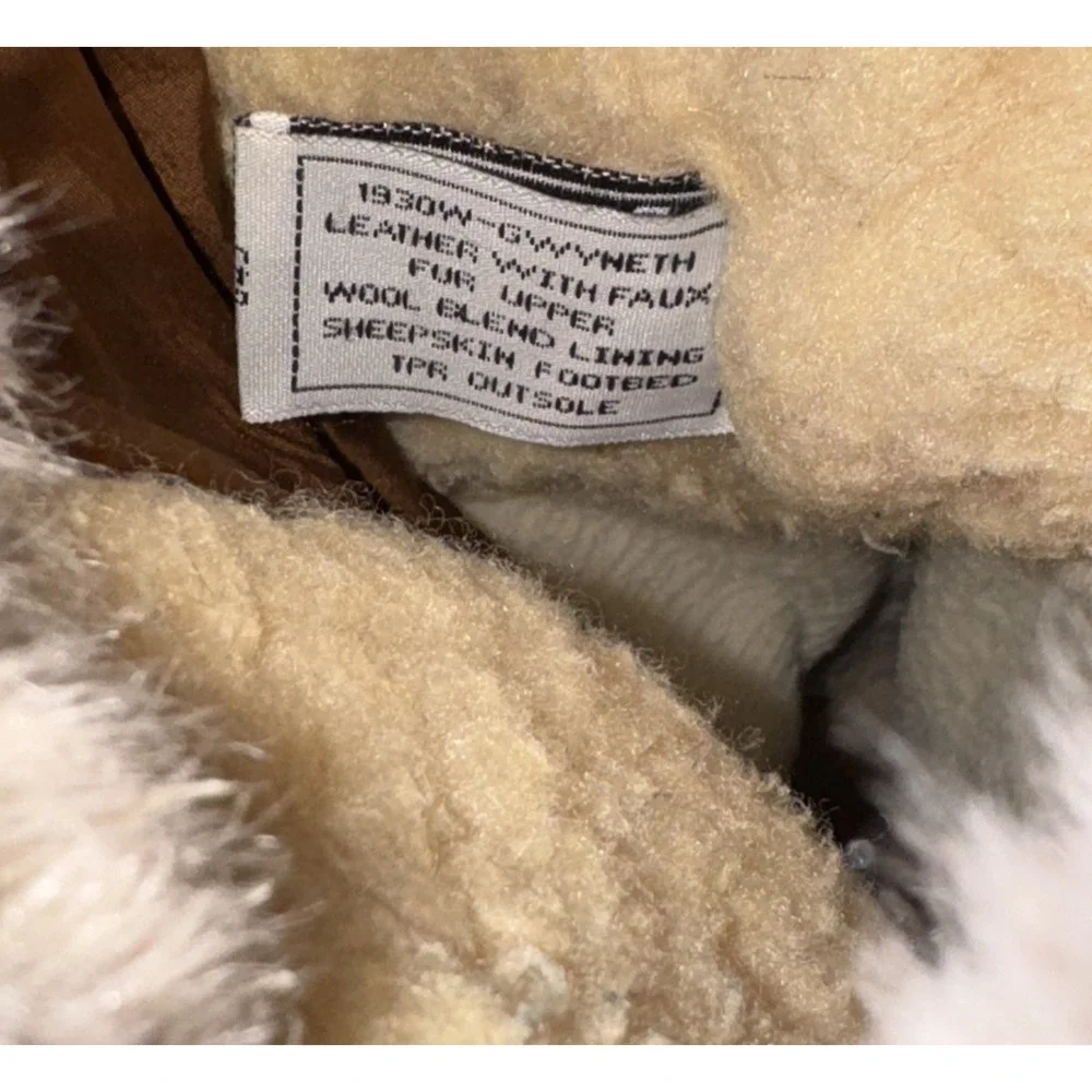 Bearpaw Waterproof Winter Boots Wool Lined Faux Fur Trim Women's 5 Gwyneth